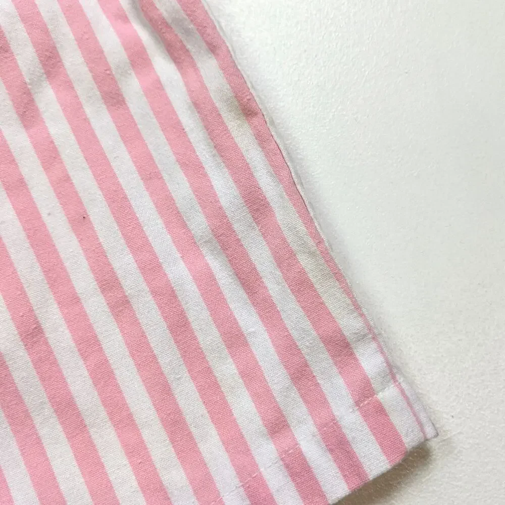 Vintage Catton Candy Overalls Baby Girls Size 6-9m Pink Bunny